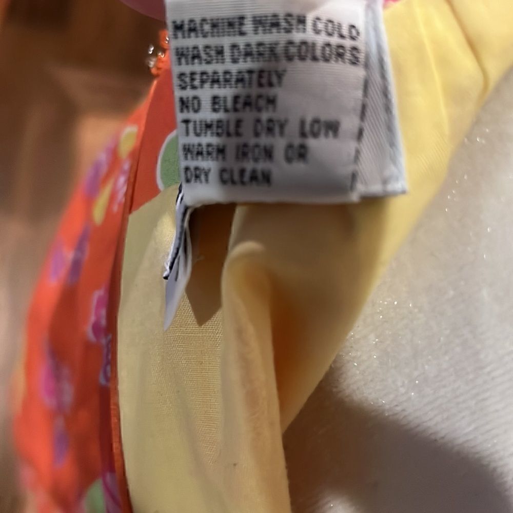 Vintage Lilly Pulitzer Garnichuri Orange Floral Strapless Dress, size 2! - Picture 10 of 11